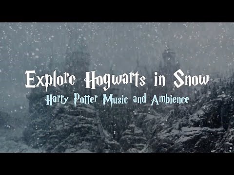 Harry Potter | Relaxing Christmas Music and Ambience | Explore Hogwarts in Snow