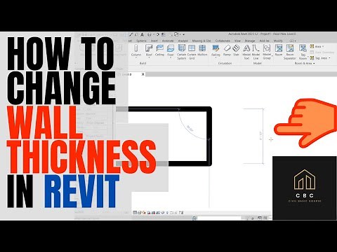 How to Change Wall Thickness in Revit | Revit Tutorials
