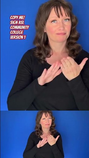 🎓 Learn ASL, sign COMMUNITY COLLEGE 1