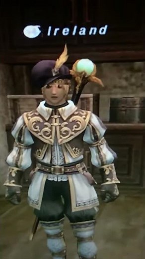Final Fantasy XI FFXI BRD99WHM49 BRD Bard Ireland Mog House Rotating Moogle