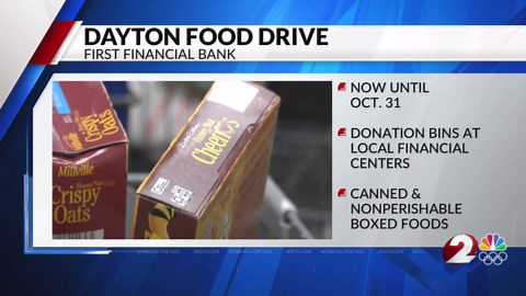 First Financial Bank hosts food drive