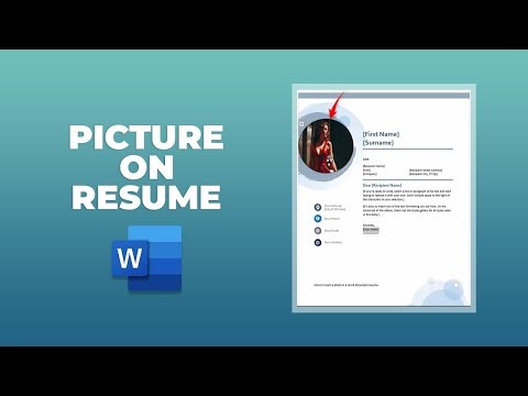 How to put a picture on a resume in word