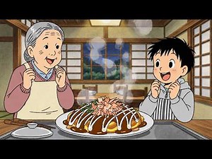 japan street food to homemade - asmr cooking ghibli style - relaxing piano, cozy vibes