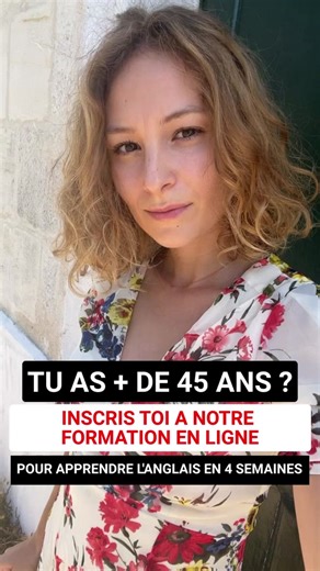 Eh oui, même après 45 ans c'est possible ! Viens apprendre l'anglais facilement avec notre groupe spécial rentrée ! #english #anglaisfacile #online