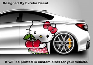 Hello Kitty Car Decals: Cuteness on the Go! Car Vinyl | Comics Character, Designed Car Livery, Cast Vinyl Wrap - Etsy
