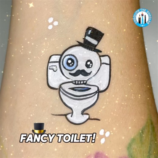Let’s paint a Fancy Toilet! 🚽🤍 | Carolina The Doodler