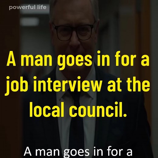 A man goes in for a job interview at the local council | Powerful Life