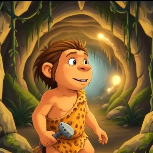 Nano & the Shining Cave 💎 | Magical Prehistoric Adventure | AI Animated #Short | #NanoAdventures