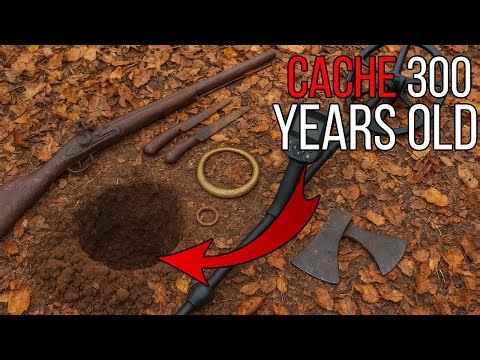 (Tomahawks, Muskets, Silver Coins) 1700s Metal Detecting.
