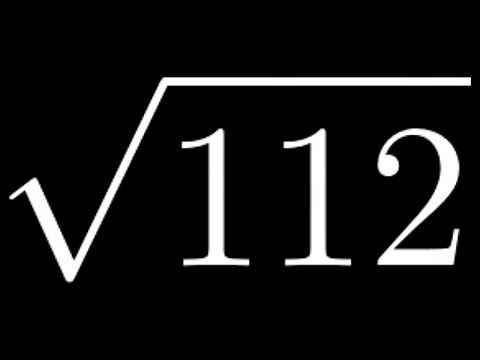 How to Simplify the Square Root of 112: sqrt(112)