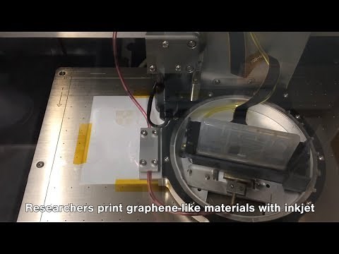 Researchers print graphene-like materials with inkjet
