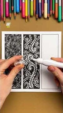 Art therapy ✍️ Relax by drawing 😌 #tutorial #art #easy #foryou
