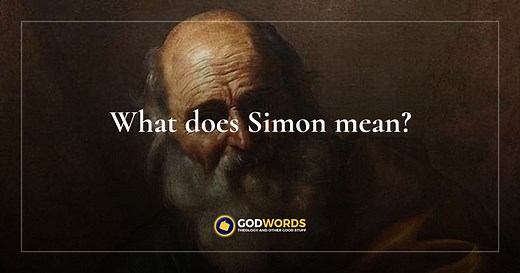 What does Simon mean? - GodWords