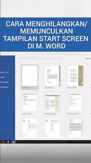 How to Remove or Show the Start Screen in Microsoft Word