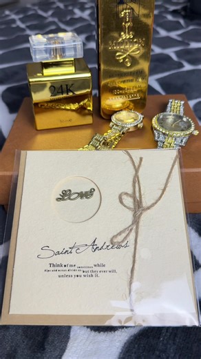 Romantic Luxury Couple Watch Set with Fragrance Gift Box