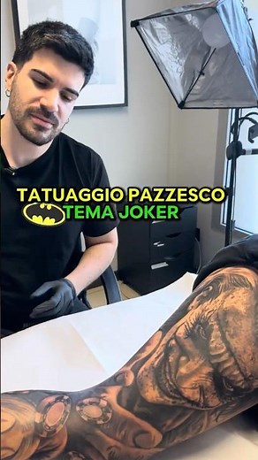 Realistic Joker Theme Tattoo #tattoo #tattoo #tattoorealistic #tattooartist #koldtattoo