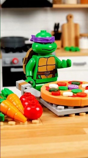 Ninja Turtle (Purple) is Cooking Cream of Mushroom Soup