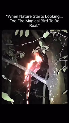 explain on Instagram: "The phrase “When Nature Starts Looking... Too Fire Magical Bird To Be Real” seems to evoke the mythical Phoenix, a legendary bird known for its fiery rebirth and striking plumage. This bird’s story has been told across various cultures, including ancient Egyptian and Greek mythologies. The Phoenix’s appearance is often described as vibrant, with golden and red feathers, similar to birds like the golden pheasant or the scarlet macaw. Some real-life birds that might have ins