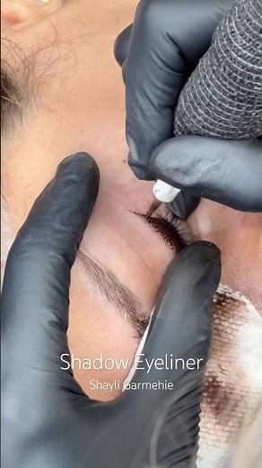 How to do shadow eyeliner tattoo, permanent makeup.