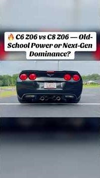 🔥 C6 Z06 vs C8 Z06 — Old-School Power or Next-Gen Dominance? #C6Z06 #C8Z06 #CorvetteComparison