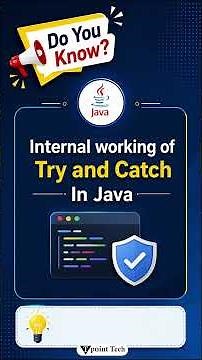 Internal Working of Try and catch in Java | Tpoint Tech