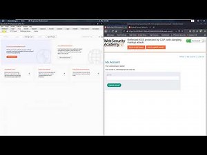Reflected XSS protected by CSP, with dangling markup attack (Video solution, Audio)