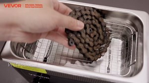 VEVOR 2L Sonic Cleaner with Heater Timer & Basket, Professional Digital Sonic Cavitation Machine, 60W Cleaning Machine for Watch Instruments, Glasses, Coin, Metal Parts, Tool