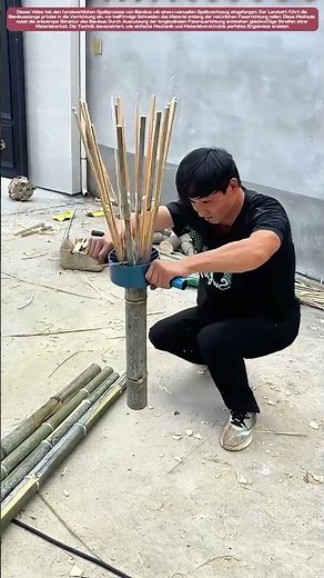 Bambus spalten: Vom Rohr zur gleichmäßigen Latte