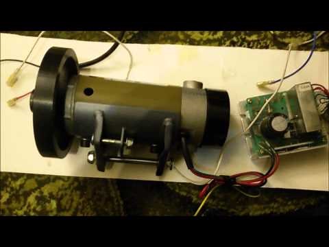 Treadmill motor circuit for lathe