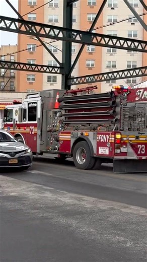FDNY ENGINE 73 RESPONDING IN THE BRONX #nyc #newyork #fdny #bronx