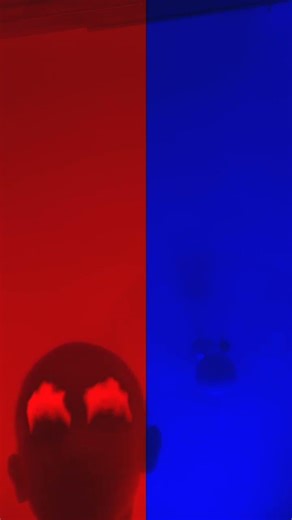 red light blue light