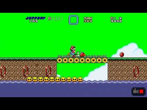 Water Lift Plunging Falls and its secret in Super Mario World from Super Mario Construct.