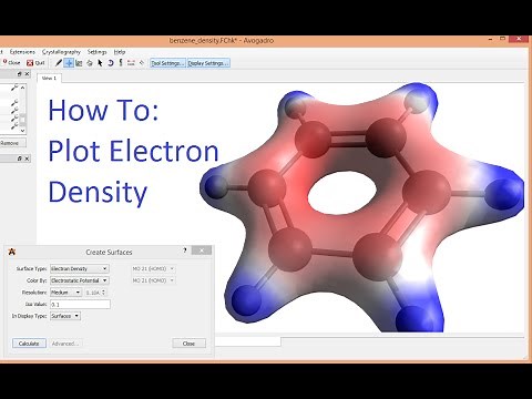 Avogadro with Gaussian Tutorial Electron Density