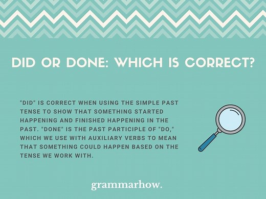 Did vs. Done: Difference Explained (Helpful Examples)