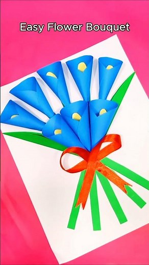 Easy Paper Flower Bouquet | DIY Handmade Flower Craft | Nasrin Art and Craft