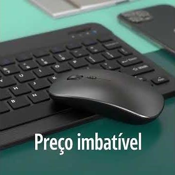 Kit Teclado e Mouse Sem Fio Tablet Celular Bluetooth Portátil Compatível com Android iO #shorts