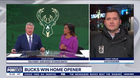 Bucks fans honor Khris Middleton in opener win against Wizards