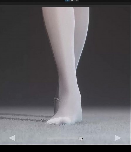 An attempt to achieve different heel heights using a set of skeletons~
