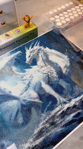 16K views · 371 reactions | Icy Dragon’s Majestic Realms #diamondpainting #foryou #fyp #diamondpaintingpro #satisfying #reelsviral #reels2023 #fbreels23 #viralreels #reelsvideo | MHP 24 | Facebook