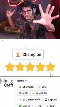 I Craft DHONI to CSK to CHAMPION to RONALDO in Infinite Craft 😎 #shorts #gamingengineer