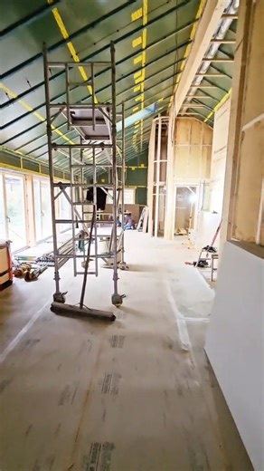 SPC Plastering on Instagram: "Day one on this big high vaulted ceiling new build. Looking forward to getting stuck into this one 👌 #plasteringwork #plasteringlife #plasteringlife #plasteringuk #plasteringskills"