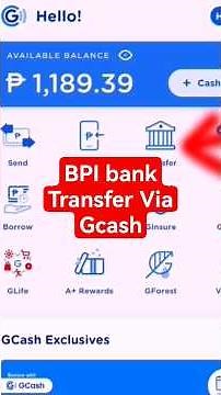 Bpi Bank Transfer Using Gcash Tutorial #bpi #bpionline #bpionlinebanking #banktrasfermoney #gcash