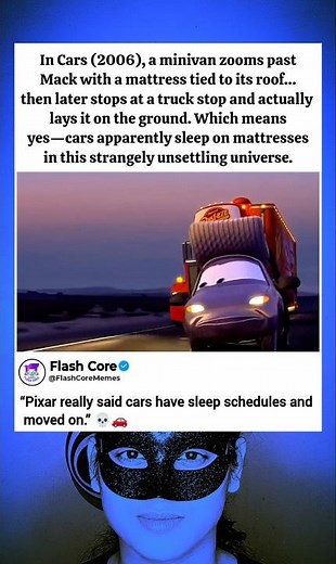 Cars (2006): The Detail That Proves Cars Actually Sleep