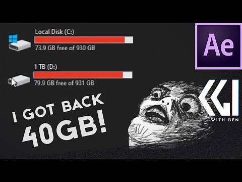 Clear media disk cache for After Effects and Premiere. Adobe taking up hard drive space?