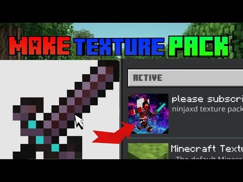 😱How to make Texture pack for MCPE on mobile (no pc) #minecraft #minecraftgameplay