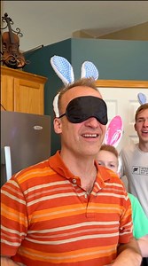 Egg String Pull Roulette 😱 Dad and kids play fun festive Easter Egg Party game in their kitchen. Each person pulls a string with an Easter egg attached. Whoever pulls the string with the real egg, gets it cracked on their head. | Benson Bros