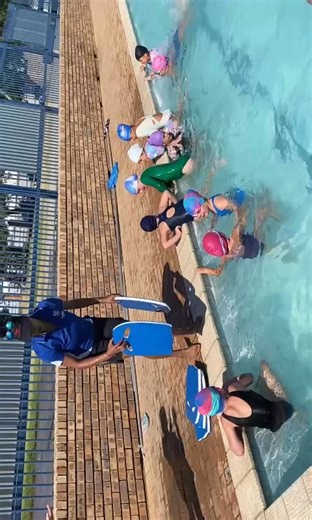 SUPER SWIMMING...it was the ideal weather to cool off last week when our swimming trials were held during the Phys. Ed. periods while water safety & confidence was also imparted with the little ones. Thank you to our Phys. Ed. teachers, Intern swimming coaches & class teachers for their assistance & guidance. Ons leerlinge het die tydjie in die swembad geniet & ook heerlik afgekoel. Ons is opgewonde oor ons skoolgala wat in Februarie gehou gaan word. | Laerskool Lorraine Primary School