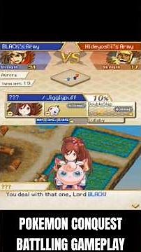 How To Battle in Pokemon Conquest #pokemon #pokemongames #pokemongameplay