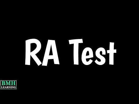 RA Test | RA Blood Test | Rheumatoid Arthritis Test |