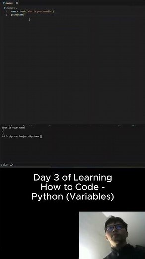 1/2 Day 3 of Learning How to Code – Python: